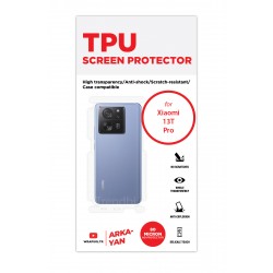 Xiaomi 13T Pro Ekran Koruyucu Film (Arka/Yan, Parlak Şeffaf Tpu Film (80 micron))