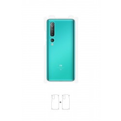Xiaomi Mi 10 Ekran Koruyucu Film (Parlak Şeffaf Poliüretan Film (150 micron), Arka/Yan)