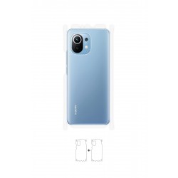 Xiaomi Mi 11 Ekran Koruyucu Film (Parlak Şeffaf Poliüretan Film (150 micron), Arka/Yan)