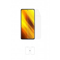 Xiaomi Poco X3 Ekran Koruyucu Film (Parlak Şeffaf Poliüretan Film (150 micron), Ön)