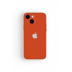 iPhone 12 Mini Renkli Telefon Kaplama Sticker Kaplama (Mat Turuncu)