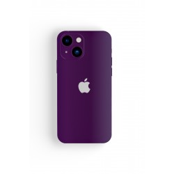 iPhone 13 Pro Renkli Telefon Kaplama Sticker Kaplama (Metalik Mor)