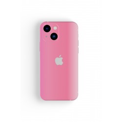 iPhone 13 Renkli Telefon Kaplama Sticker Kaplama (Metalik Pembe)